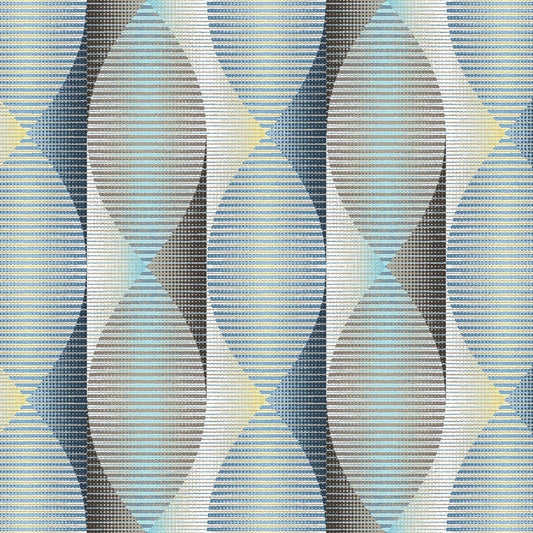 Twisted Ribbons - 108" Wideback - Turquoise