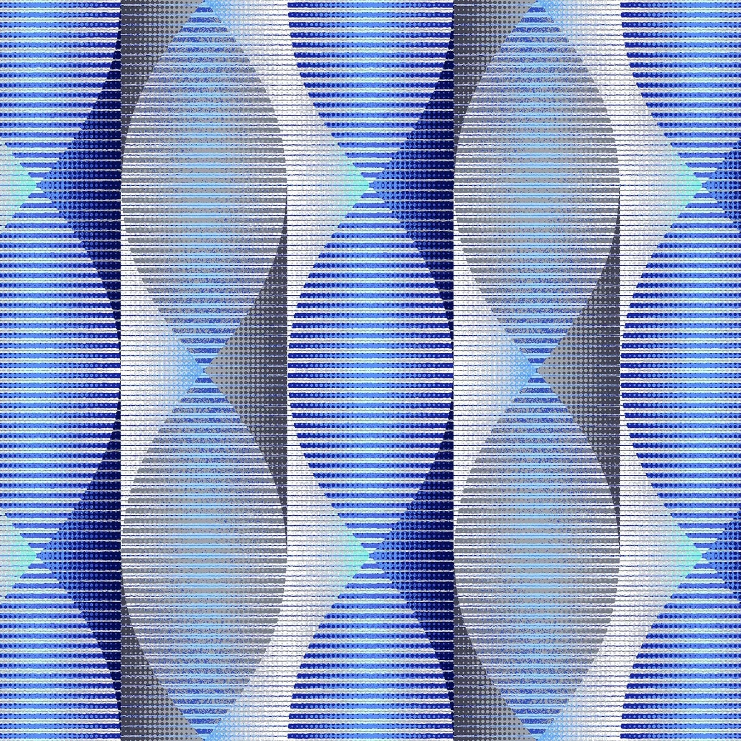 Twisted Ribbons - 108" Wideback - Blue