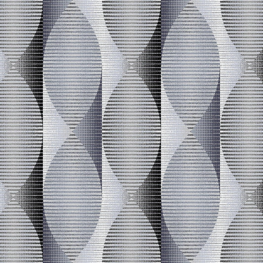 Twisted Ribbons - 108" Wideback - Gray