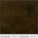 Brown fabric swatch with a ruler at the bottom for scale, branded 'Windham Fabrics'.