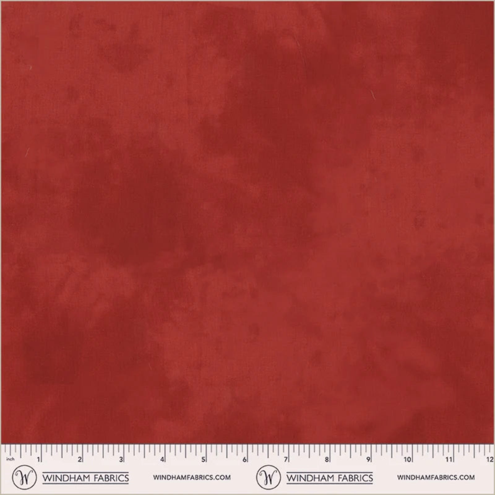 Red fabric swatch with a ruler at the bottom, indicating measurements.