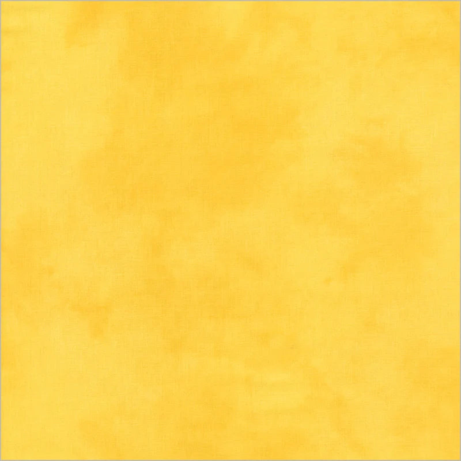A square yellow fabric texture swatch with a soft, mottled watercolor-like pattern.