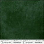 Solid green fabric swatch with a ruler at the bottom for scale.