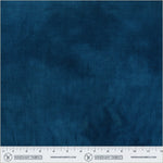 Navy blue fabric swatch with a ruler at the bottom for scale, branded 'Windham Fabrics'.