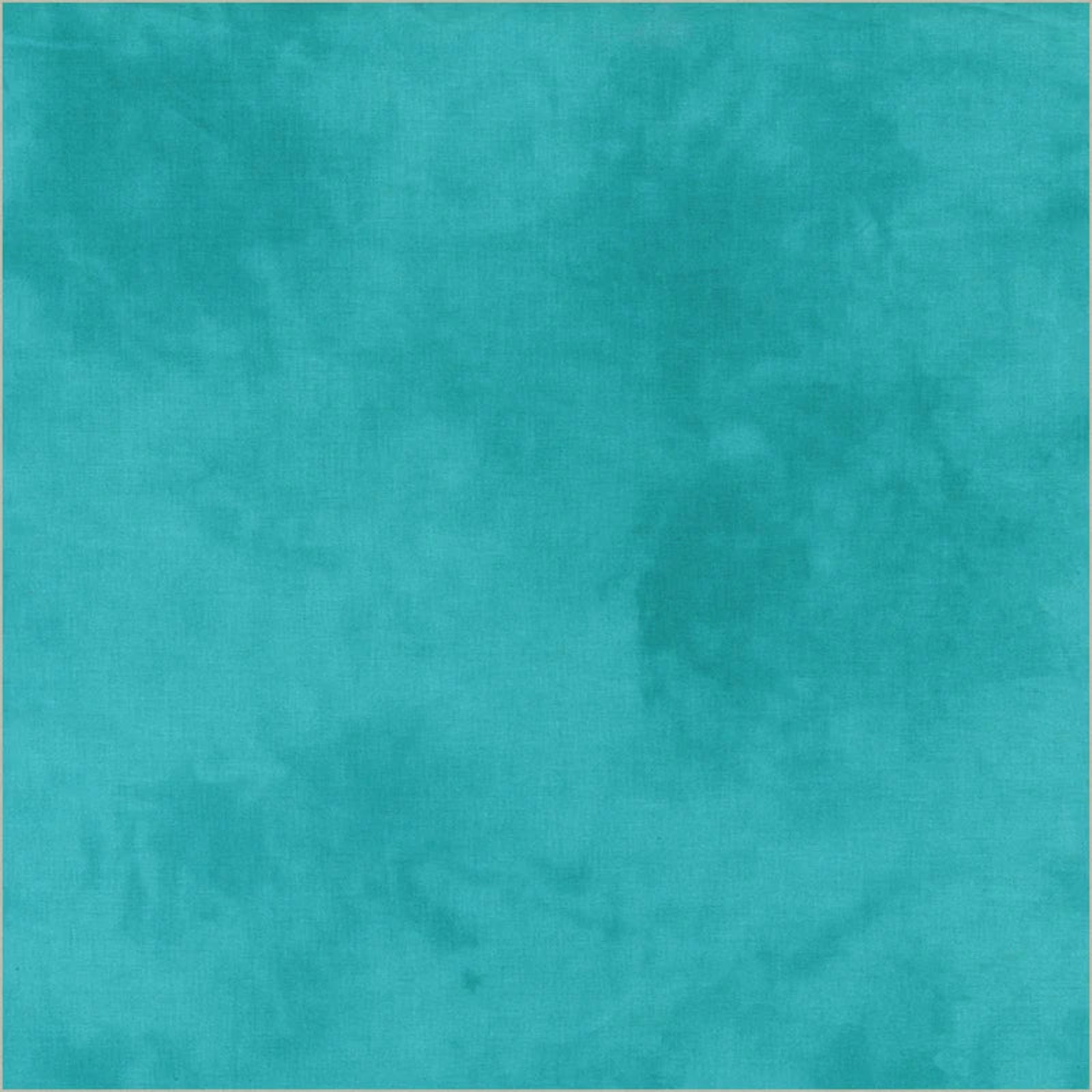 A square fabric swatch showing a mottled teal and turquoise color with a subtle woven texture.