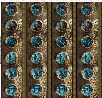 Steampunk Menagerie  - Border