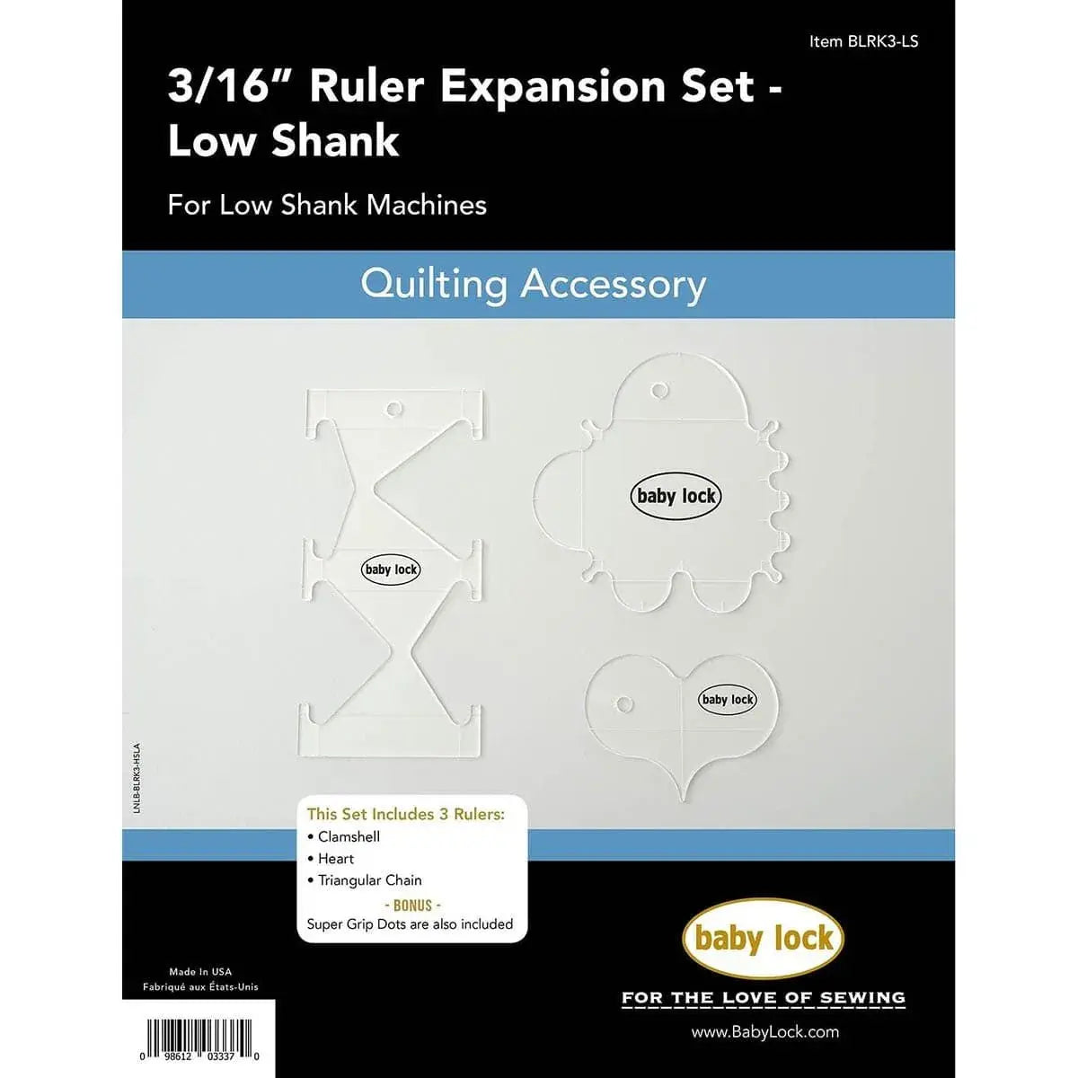 3/16" Expansion Ruler Set - Low Shank