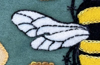 Honeycomb Bee Wool Applique with Lisa Mortell