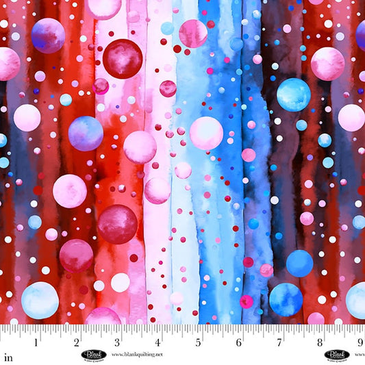 108 Wideback - Bubble Pops - Red/Blue