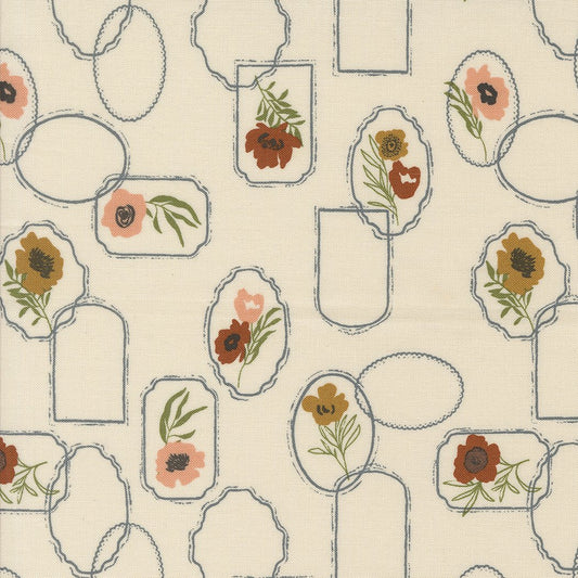 Foraged - Floral Cameo - Eggshell