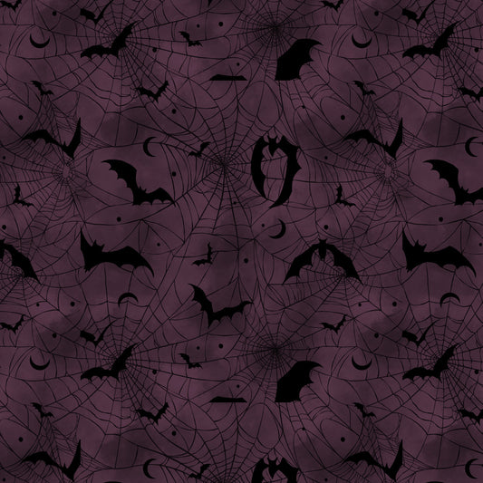 Darkly Enchanted - Spiderwebs with Bats