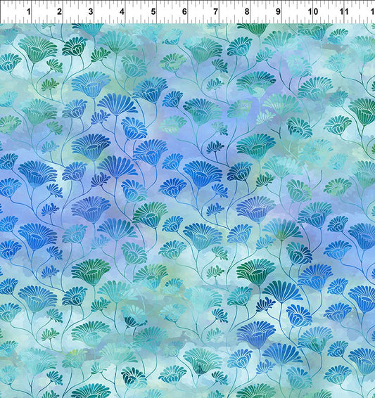 Felicity - Flower Vines - Blue