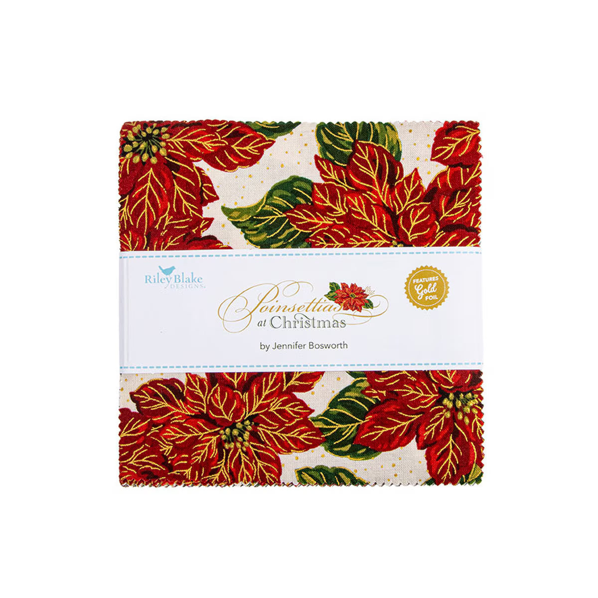 Poinsettias at Christmas - 5" Stacker