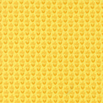 Yellow patterned background with small floral shapes