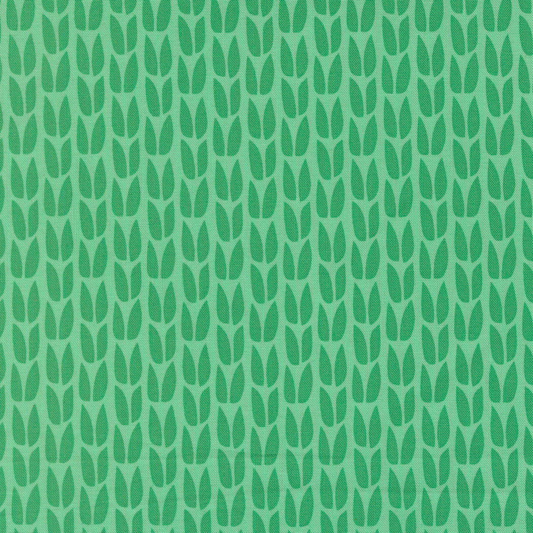 Green patterned fabric texture