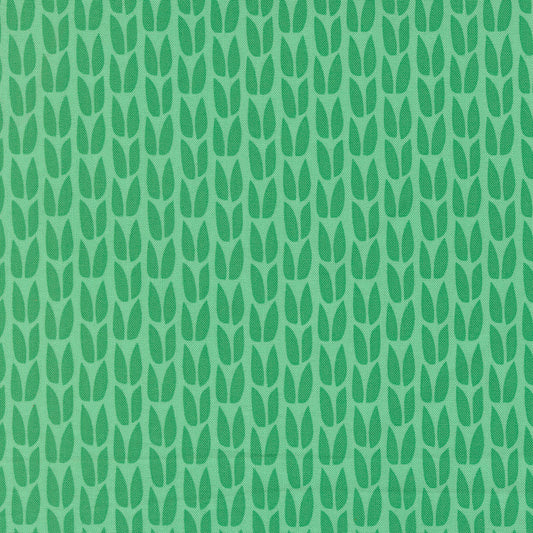Green patterned fabric texture