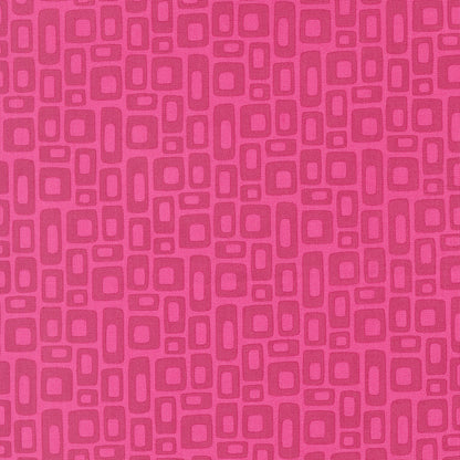 Pattern of pink and purple geometric shapes on a pink background