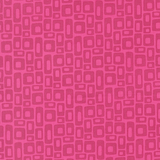 Pattern of pink and purple geometric shapes on a pink background