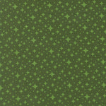 Pattern of green stars on a green background