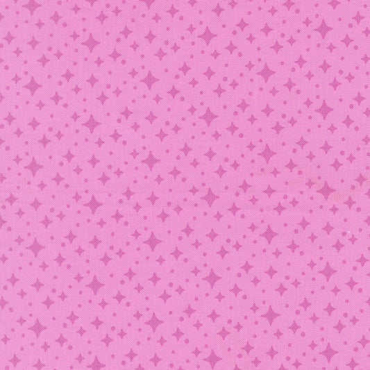 Pattern of small diamond shapes on a pink background