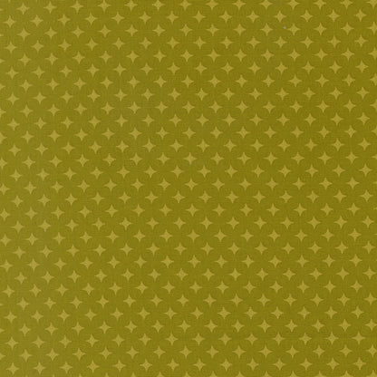 Pattern of small stars on a green background