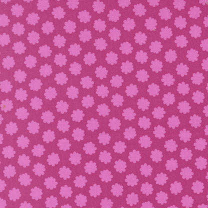 Pattern of pink flowers on a pink background
