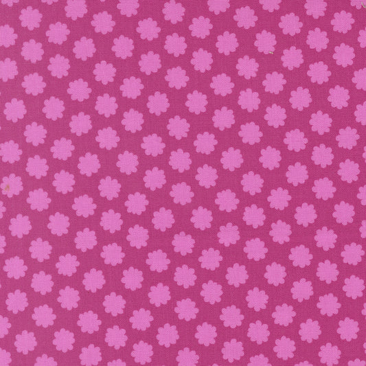 Pattern of pink flowers on a pink background