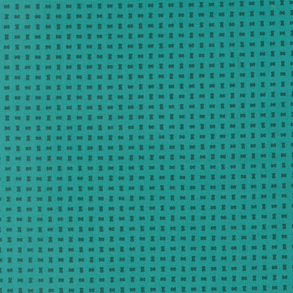 Teal fabric with a subtle geometric pattern