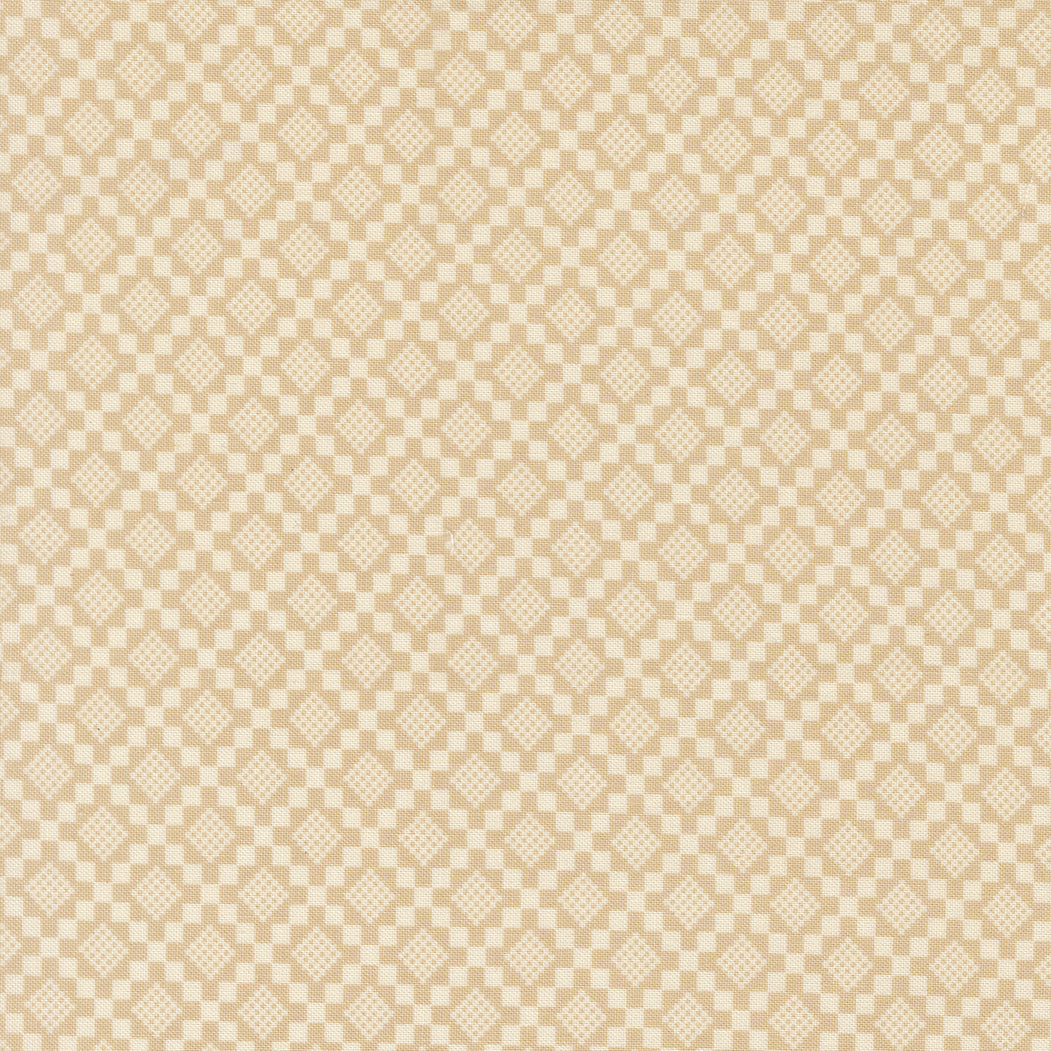 Beige and white checkered pattern