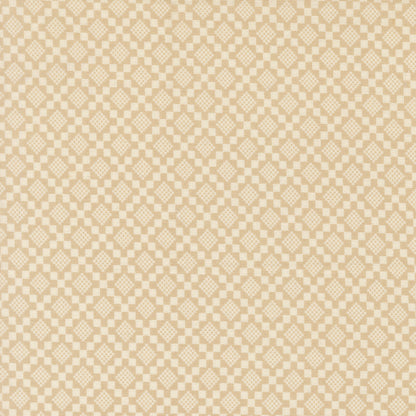 Beige and white checkered pattern