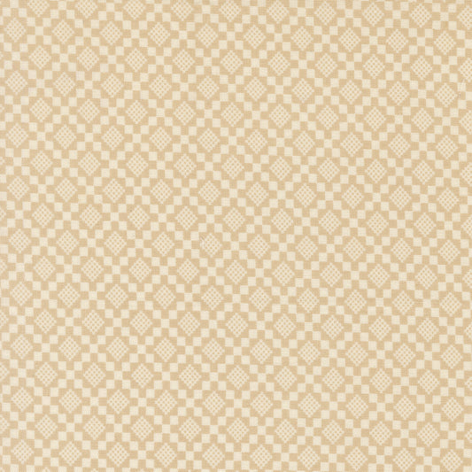 Beige and white checkered pattern