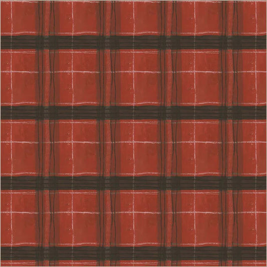 The Plaid One - Window Pane Plaid - Carn Red