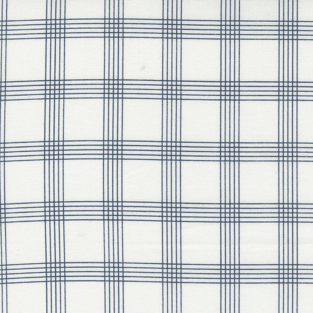 Nantucket Summer - Plaid - Cream Navy