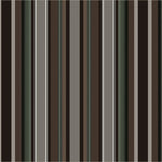 Vertical striped pattern with alternating bands of dark brown, charcoal gray, olive green, and thin white lines.
