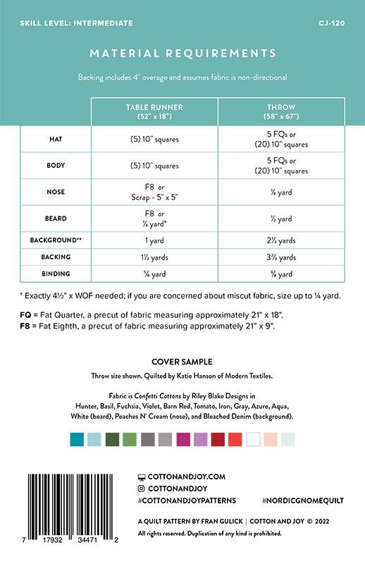 Nordic Gnome Quilt Pattern