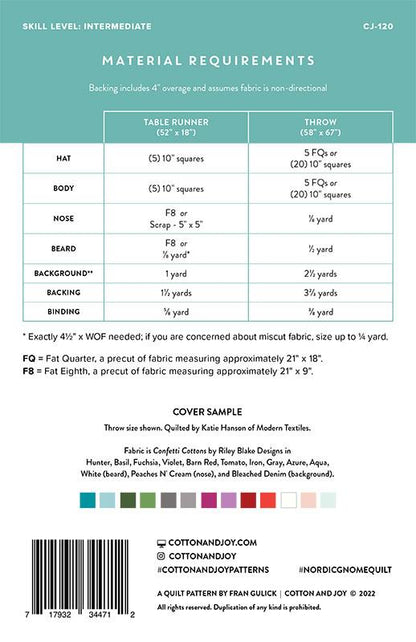 Nordic Gnome Quilt Pattern