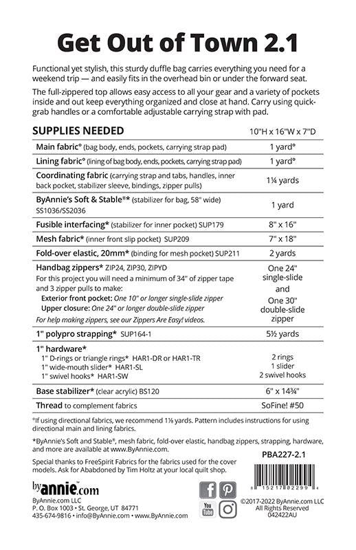 Get Out of Town Duffle 2.1