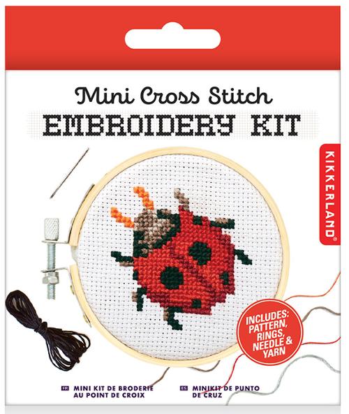 Mini Cross Stitch Kit Lady Bug
