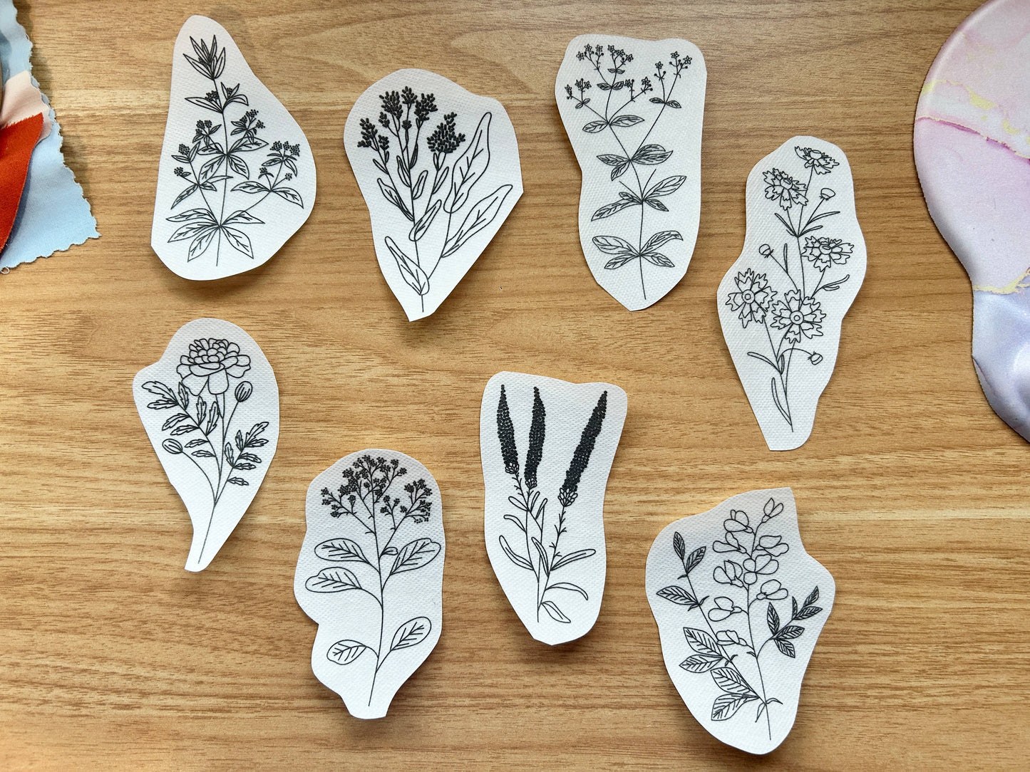 Dye Plants Embroidery Patterns - Botanical Stick and Stitch