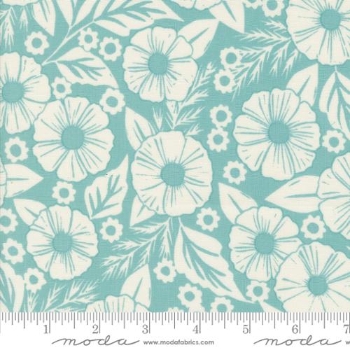 Field of Flowers - Flower Paper - Robins Egg