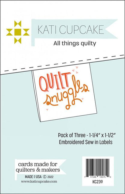 Sew in Label -Quilt Care