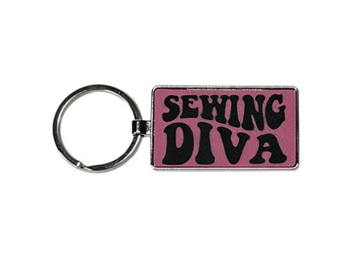 Key Ring Pink Sewing Diva