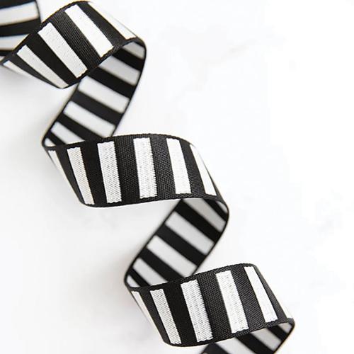 Bold Stripe Web Black/White