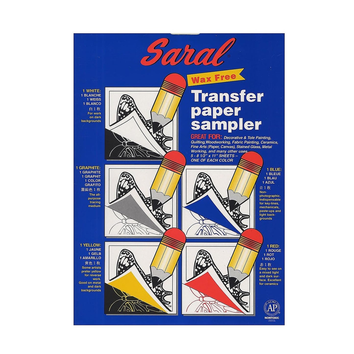 Saral Pattern Transfer Paper Sample 5ct 8.5" x 11"