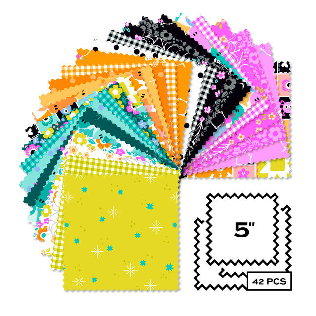 Ghostly Garden - 5" squares