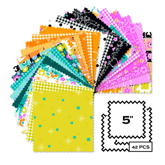 Ghostly Garden - 5" squares