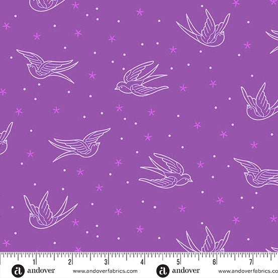 Perfect Day - Swallows - Purple