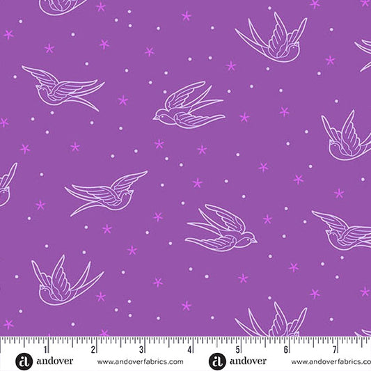 Perfect Day - Swallows - Purple