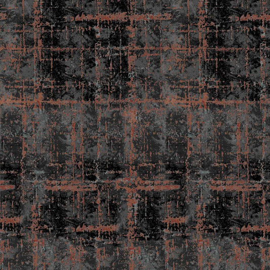 Textured pattern with black and brown colors on a checkered background