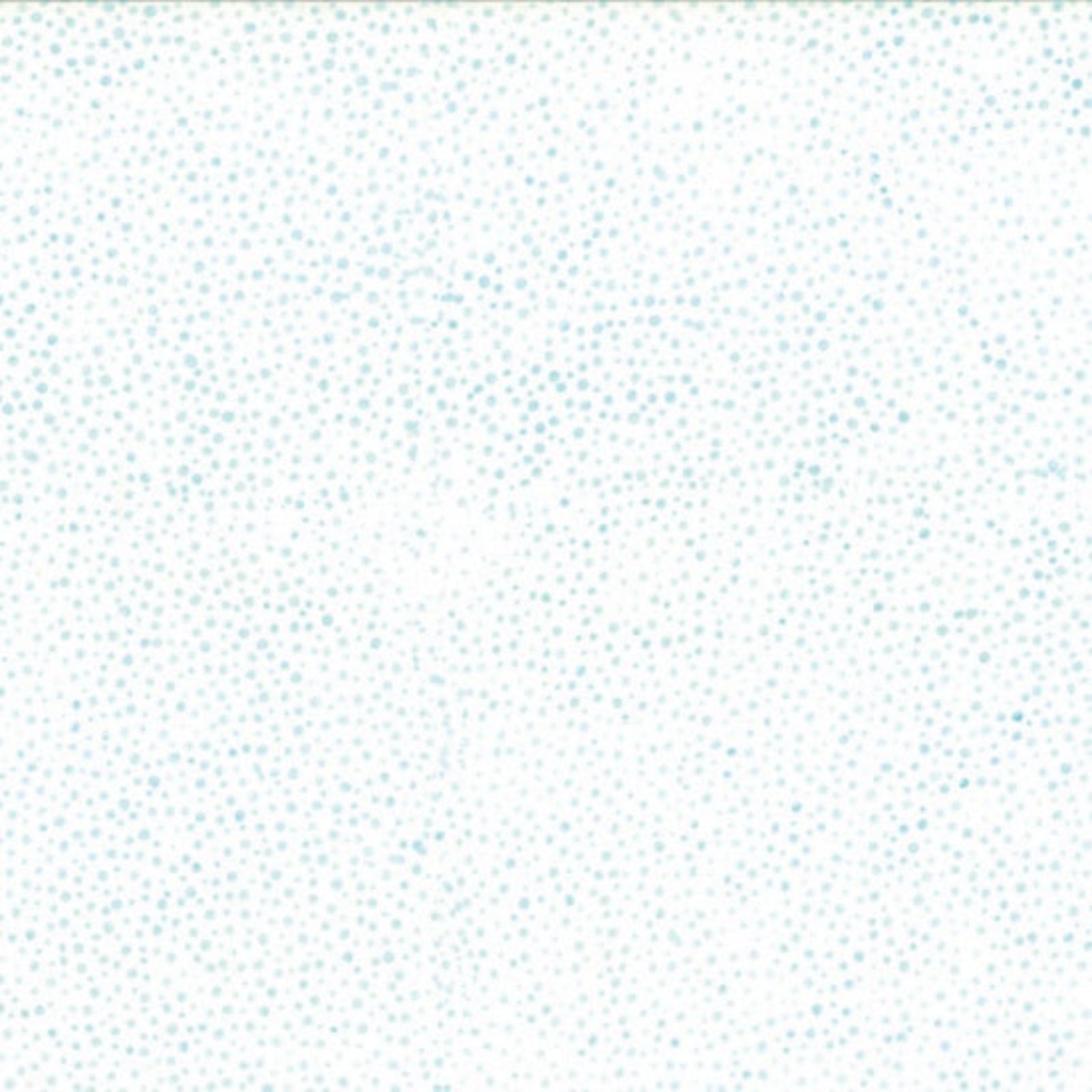A close-up of a white fabric or material surface covered with tiny light blue dots in a scattered, slightly denser pattern across the frame.
